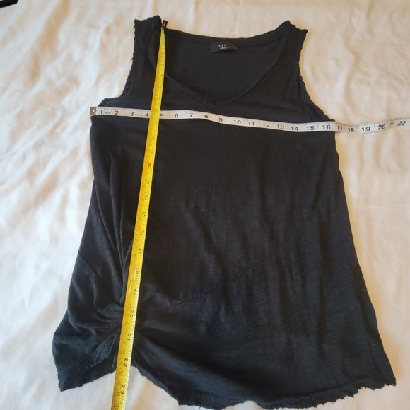 VICI | Black Distressed V-Neck Tank | Size Small - Picture 5 of 5